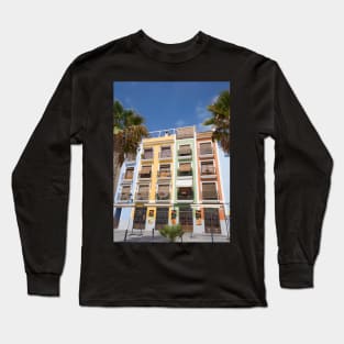 Four storied colored houses in Spain. Long Sleeve T-Shirt